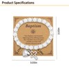 Baptism Gifts for Girl Cross Pearl Bead Bracelet Girls Christening
