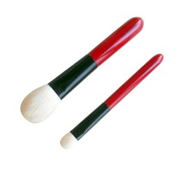 Takeda Brush Seisakusho Kumano Makeup Brushes, Set of 2 (Comes in a Genuine Small Gift Box)