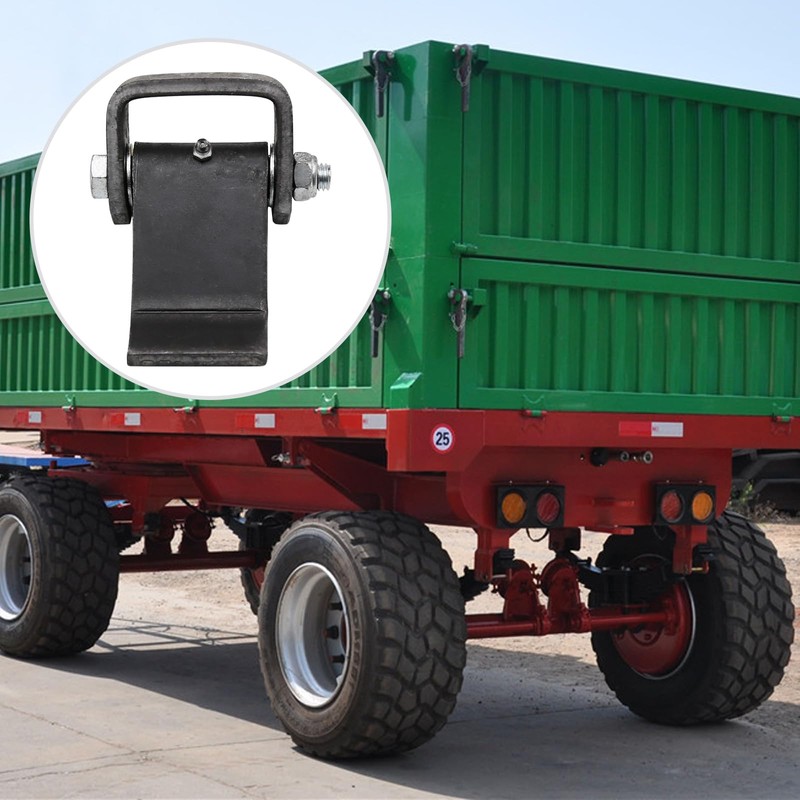 Heavy Duty Steel Dump Trailer Hinges Strap Style Short Leaf,