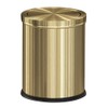 LEASYLIFE 15L/4GAL Gold Bathroom Trash Can, Small Waste Basket with