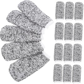 60 Piezas Protectores De Dedos Anticorte De Nylon Transpirable Para Cocina Y Trabajo Manual Fundas Reutilizables Para Protección Segura De Puntas