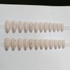 Nail Tip, Long, 24 Pieces, Nail Tip, Glitter Stone, Cute
