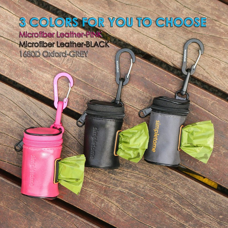 simpletome Dog Waste Bag Dispenser for Leash Belt Waterproof 1680D