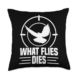 Funny Dove Calls For Hunting Hunt Outdoor Sports Bird Hunter Throw Pillow