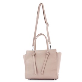 modamoda de T219 Women's Leather Handbag, Handbag, Shoulder Bag, Handmade in Italy, Pink beige