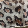 BROWN LEOPARD ANIMAL PRINT 3 Inch Wired RIBBON SAFARI CRAFT