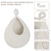 Fruit Basket Hanging Wall Basket Teardrop Hanging Storage Baskets Handwoven