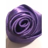 Unbranded Rose Shaped Lapel Stud Pin - Purple Silky Texture