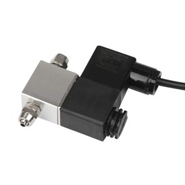 Fesjoy CO2 System Regulator DC 12V Output Solenoid Valve Aquarium CO2 System Regulator Electric Low Temperature Solenoid Valve for Aquarium Water Plant Grass Growing Double Head