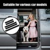 4 Strips Car Door Sill Protectors with 1 Strip Boot
