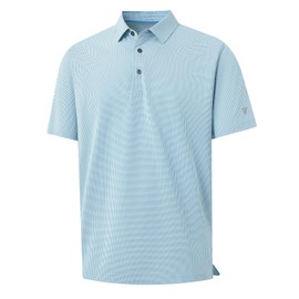 M MAELREG Mens Polo Shirts Short Sleeve Performance Dry Fit Jacquard Casual Sports Tennis Golf Shirts for Men