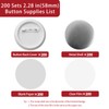 Onemorello 200 Sets Button Maker Supplies, 2.28 inch / 58mm