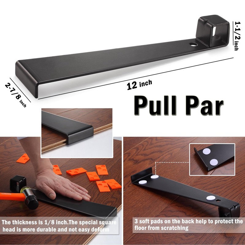 REXBETI 43-Piece Upgraded Laminate Flooring Tools, Wood Flooring Installation Kit,