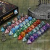 Polyhedral Dice, Coyeekn 7 x 7 Sets (49 Pieces) Polyhedral
