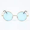What Say Circle Gold Frame Color Lens Sunglasses 14 Colors