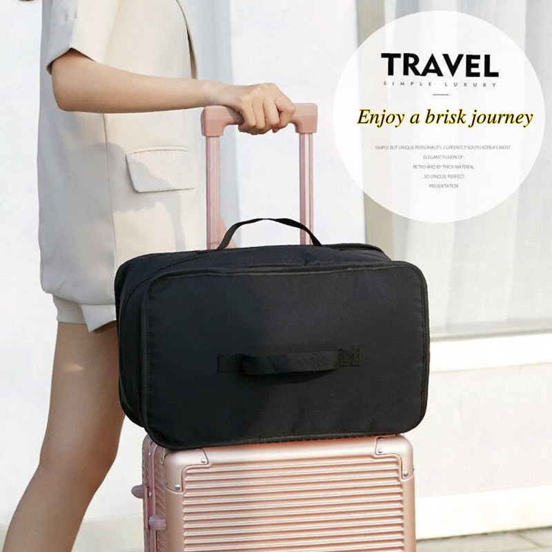 Jaugufiy Multi-layer Hanging Closet Storage Bag Hanging Travel Shelves Suitcase