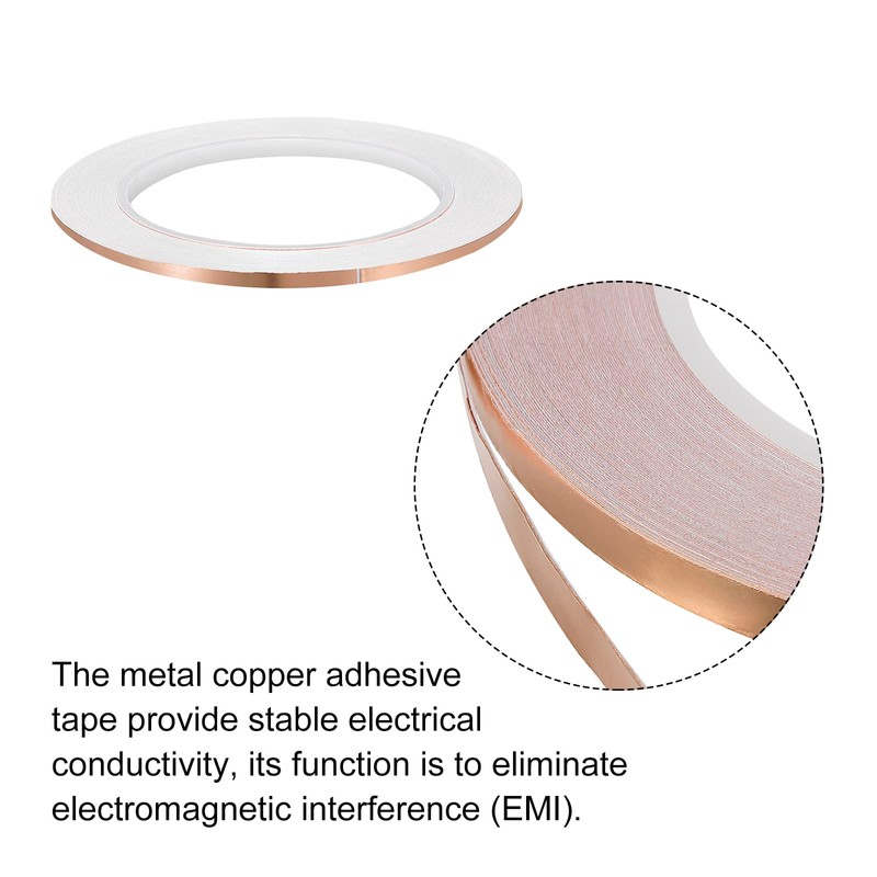 PATIKIL Copper Tape 0.12 Inch x 21 Yards 0.05 Thick