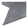 Microfibre Rug for Children’s Bedrooms – Star-Shaped – Grey