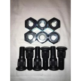 ROCKWELL OFFROAD M35A2 2.5 TON 6 RH LUG NUT AND STUD KITS M35 ROCKWELL M109 MILITARY TRUCK MUD