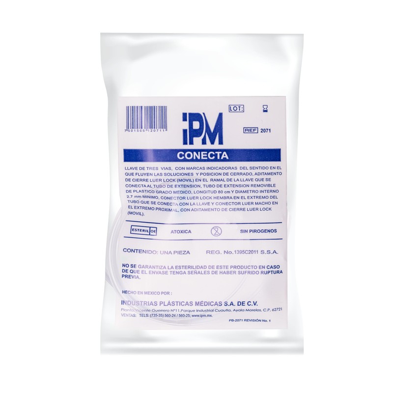 IPM - Llave de 3 Vías con Extensión Giro de