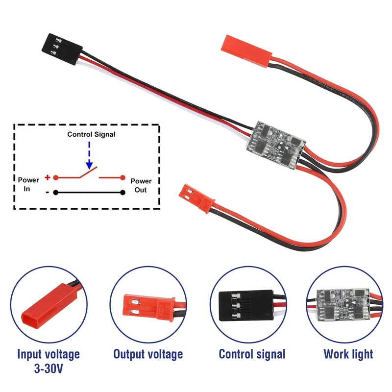 20A 3-30V RC High Voltage Remote Controlled Electronic Switch, PWM