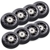 TOBWOLF 8 Pack 76mm 84A Inline Skate Wheels with ABEC-7