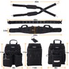 Chyaidach 16-Pockets Tool Belts for man with Suspenders, Detachable &