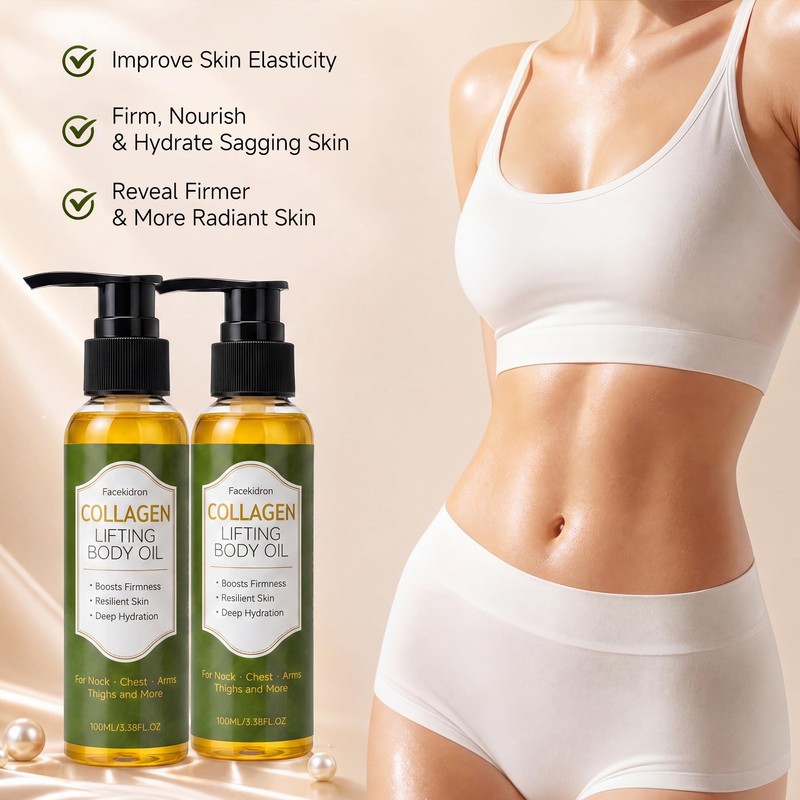 Collagen Lifting Body Oil for Skin, Hydrating Moisturizing Body Oil