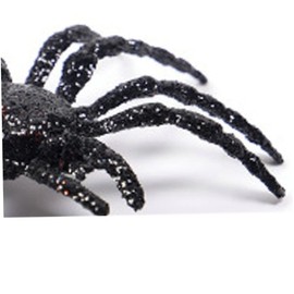 Parliky Easter Party Supplies Golden Pink Spider Pendant Props Creepy Glitter Spider Decor