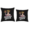 Speedcubing Queen Puzzle Champion for Nerd Girl Fans Throw Pillow