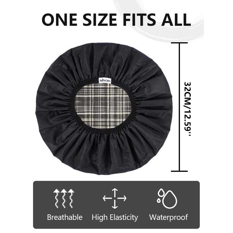 Years calm Shower Cap Reusable Waterproof for Men, Dual-Layer Design,