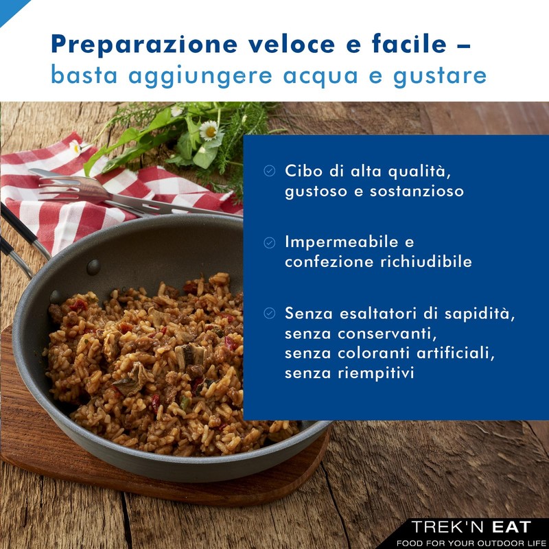TREK'N EAT Manzo alla Stroganoff con Riso