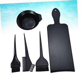 Healeved 5PCS Hair Coloring Kit Set with Hard Mixing Bowl Reusable Dye Brush Double Sided Coloring Board and Comb for DIY Hair Dyeing at Home and Professional Salon Use