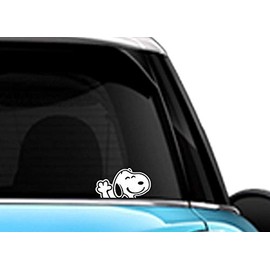 LimelightVinyl.com Snoopy Waving Hi Car Sticker Decal