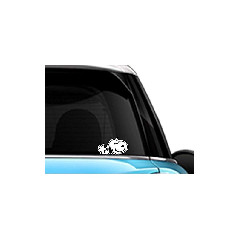 LimelightVinyl.com Snoopy Waving Hi Car Sticker Decal
