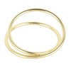 12pcs Spiral Napkin Rings Matte Gold Electroplating Prevent Fading Table