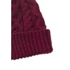 Aran Crafts Irish Cable Knitted Wool Trellis Pattern Merino Hat