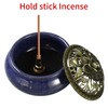 Miupoo Incense Burner and Cone Incense Holder with Brass Incense