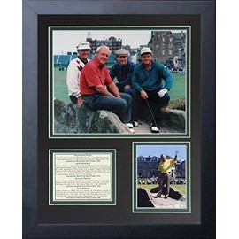 Legends Never Die "Raymond Floyd, Jack Nicklaus, Arnold Palmer and Tom Watson Framed Photo Collage, 11 x 14-Inch