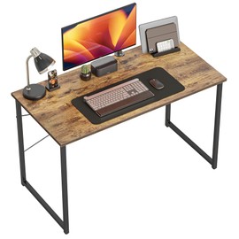 CubiCubi Computer Desk, 47 inch Home Office Small Desk, Modern Simple Style PC Table for Home, Office, Study, Writing, Vintage Brown