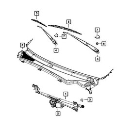 Mopar 68086669AA Windshield Wiper Refill