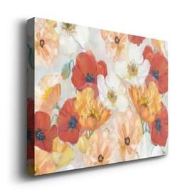 Wexford Home Landscape Canvas Wall Art Abstract Floral Forest Modern Pictures Artwork Decoration for Living Room Kitchen Bathroom Office, Ready to Hang, summer spice, 32x48