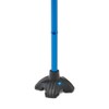 Medline Offset Folding Cane, 4-Point Base with Cushioned Gel Handle,