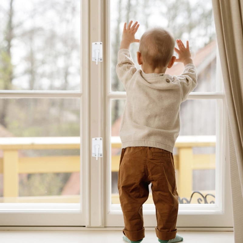 Angoily 4Pcs Sliding Window Sash Locks Window Latches Replacement Sliding