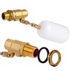 MUALROUS 1/2 Inch Brass Valve with Plastic Float Water Float