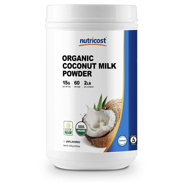 Nutricost Organic Coconut Milk Powder 2LBS - Non-GMO, Certified Organic Coconut Milk Powder