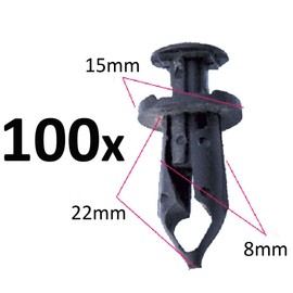 Fender Clip 8mm Fits For Honda Trx450 Trx400 Trx350 Trx300 250Ex 300Ex 400Ex