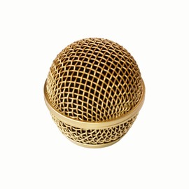 Mesh Microphone Grille For Shure SM58 565SD LC Microphone,Copper Plated