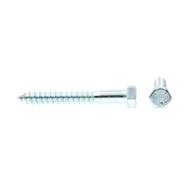 Prime-Line 9056277 Hex Lag Screws, 3/8 inch X 3 inch, A307 Grade A Zinc Plated Steel, 50