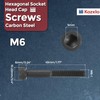 Kozelo 25pcs Socket Head Cap Screws - [M6-1 x 45mm]